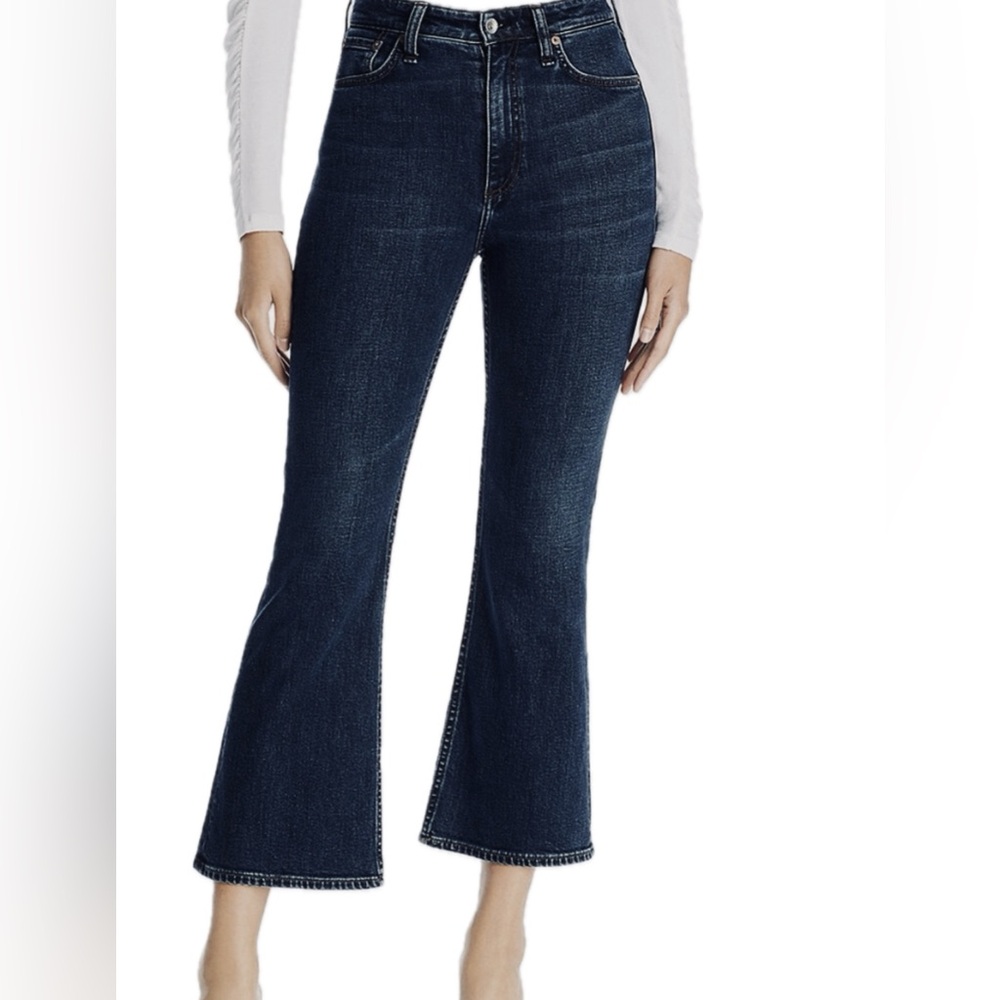 Rag & bone Casey High Rise Ankle Flare Jeans | Dark Rinse | Size 25